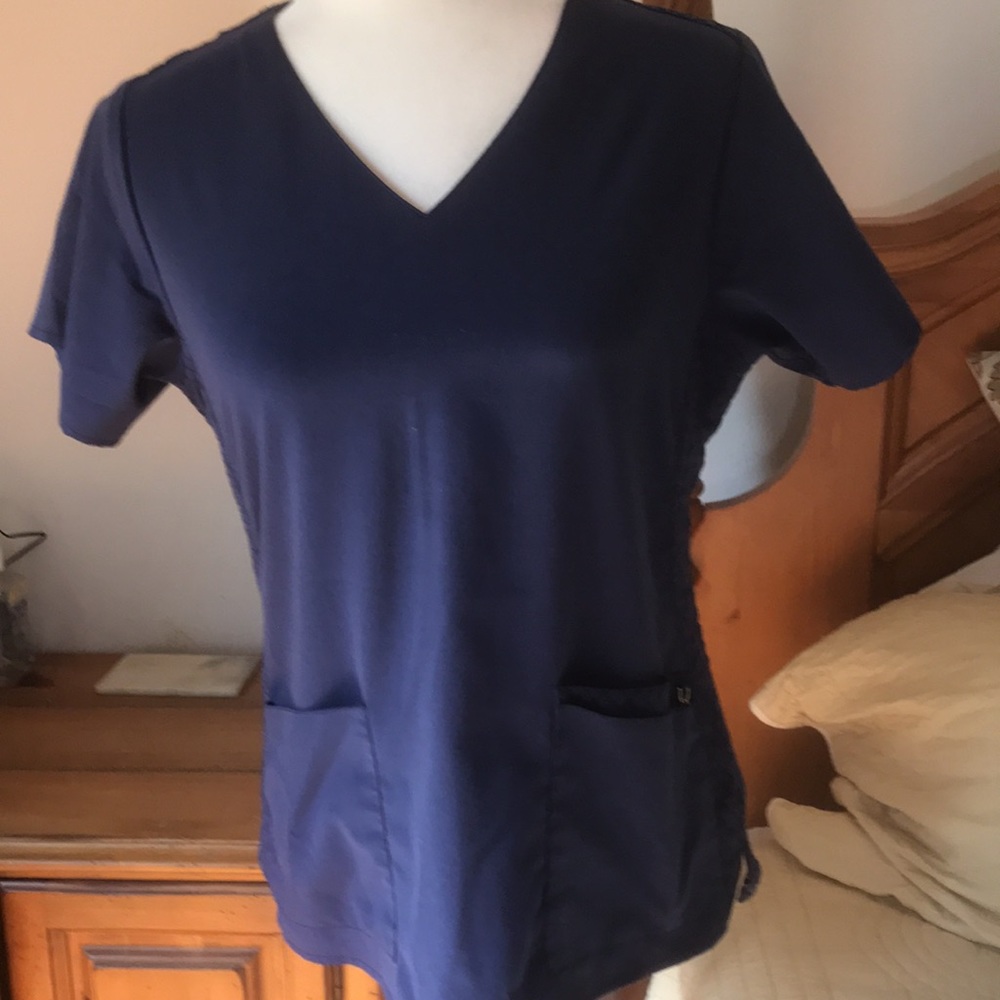 Vera Bradley Navy Scrub Top  Uniform Size Small